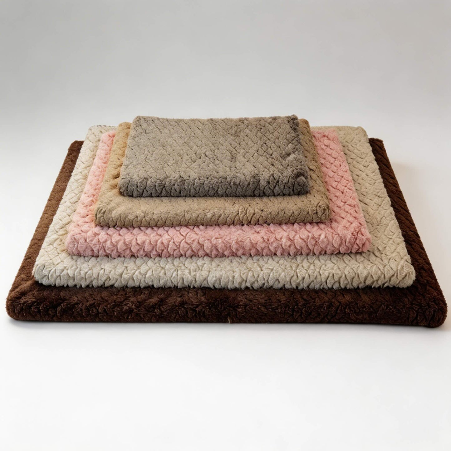 Plush Dog Bed Mat Non-Slip Cozy Pet Bed for All Breeds