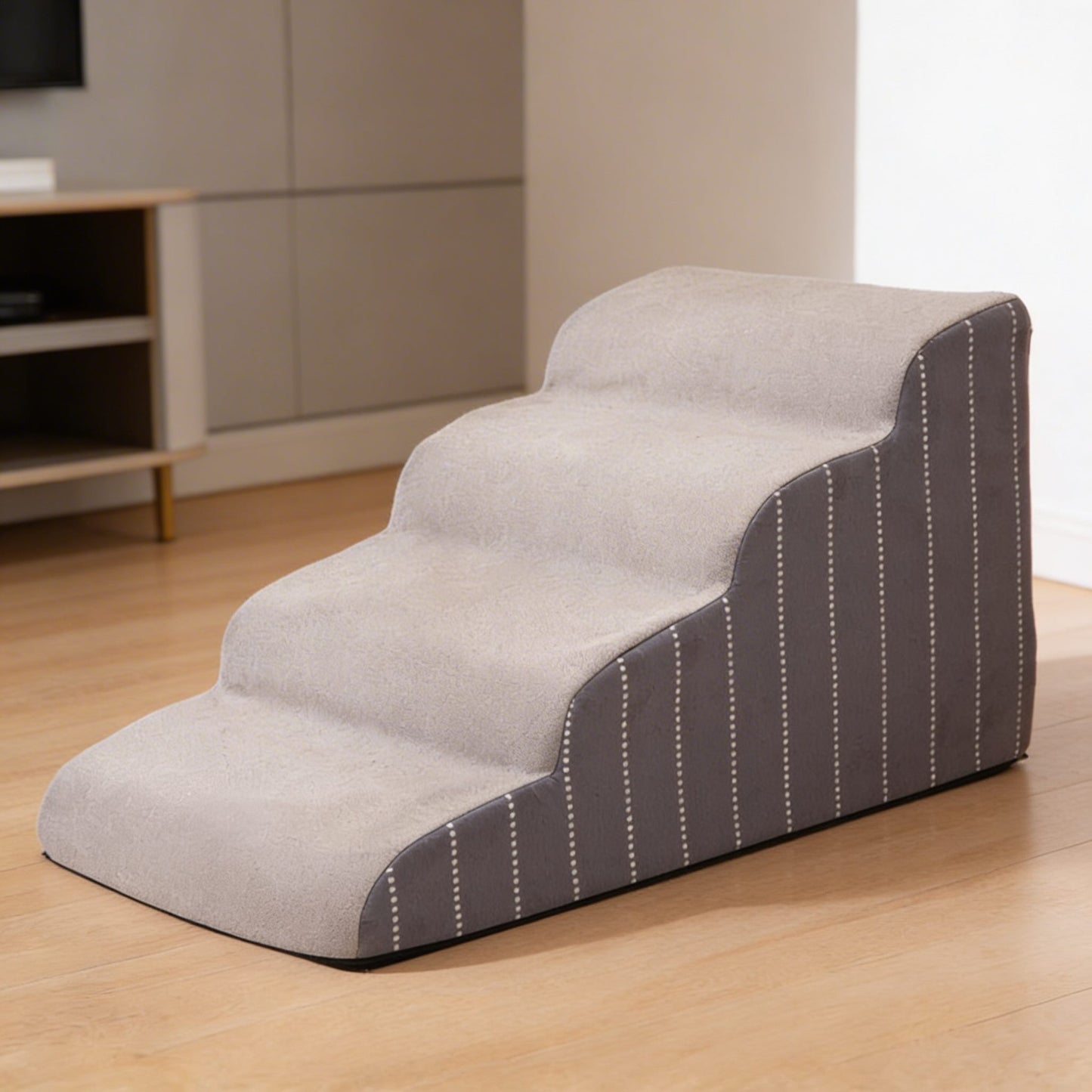 Dog Stairs for Bed - Removable Foam Dog Steps for Small Dogs & Seniors