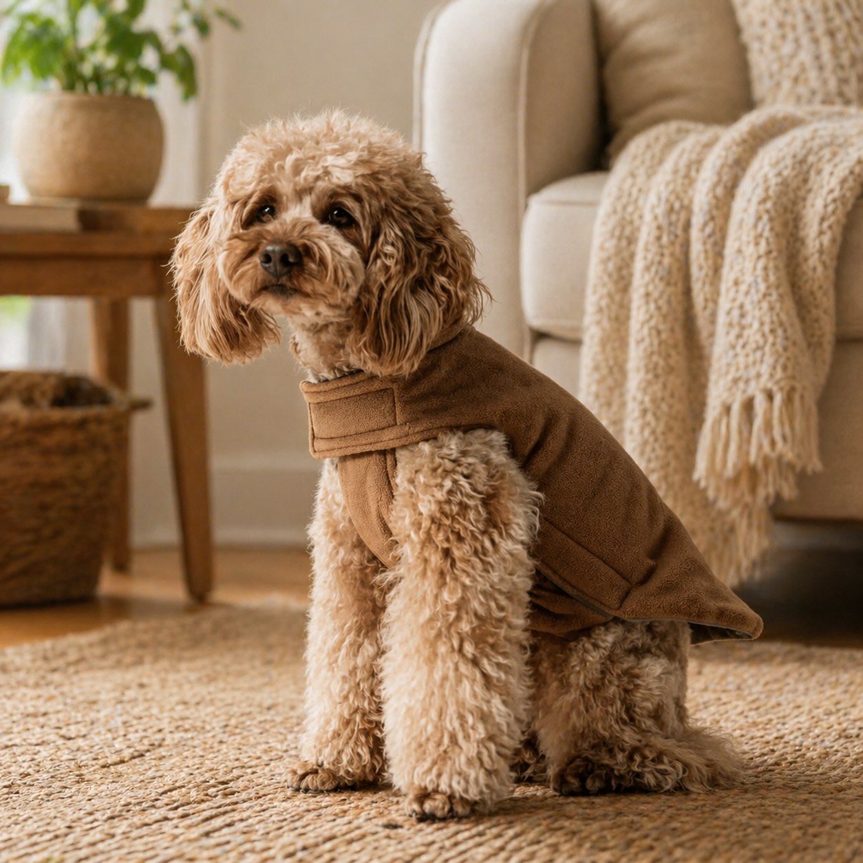 Dog Jacket Reversible Windproof Water Repellent Fleece Vest for Winter