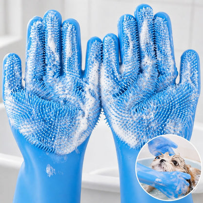 Dog Grooming Glove Pet Hair Remover - Eco-Friendly