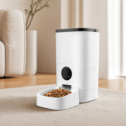 Automatic Pet Feeder with WiFi Control 6L Capacity Food Grade ABS for Cats and Dogs