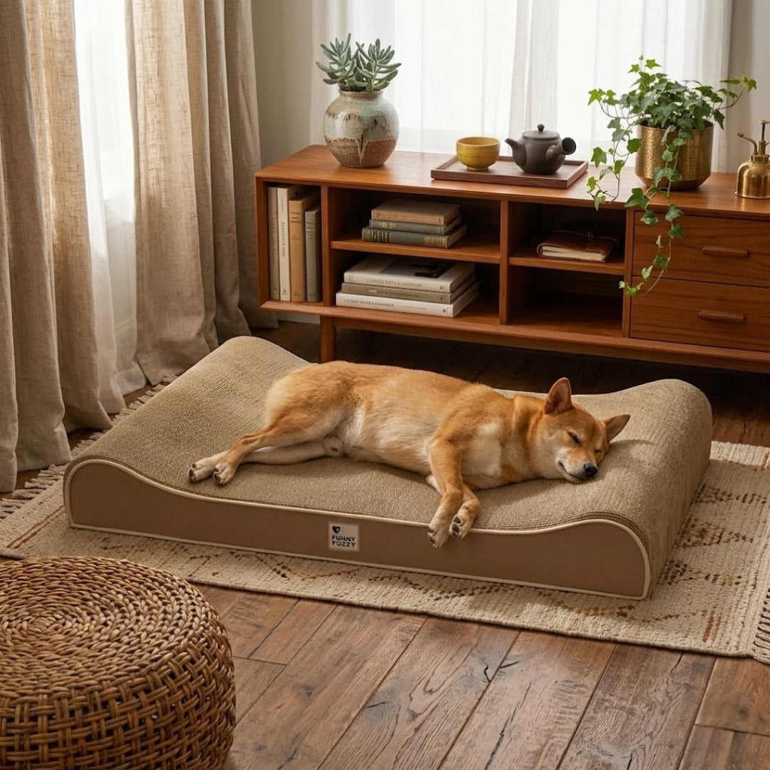 Orthopedic Large Dog Bed with Waterproof Cover and Non-Slip Base