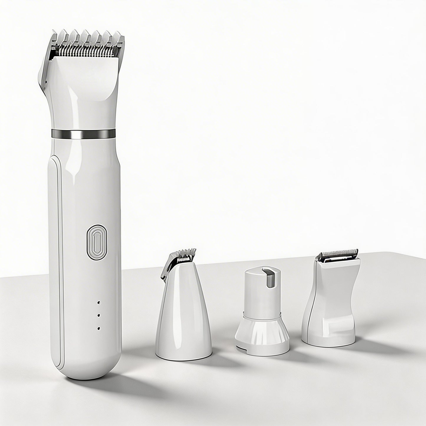 Dog Hair Trimmer 4-in-1 Grooming Kit with Clipper, Shaver & Nail Grinder