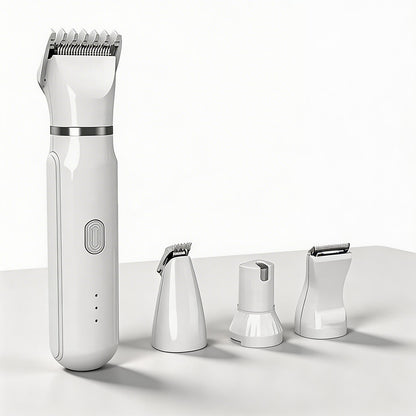 Dog Hair Trimmer 4-in-1 Grooming Kit with Clipper, Shaver & Nail Grinder