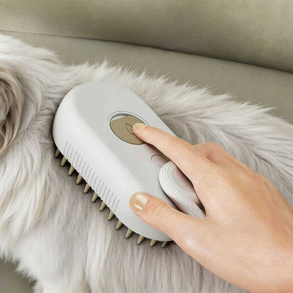 Dog Grooming Brush with Spray Function, Deshedding Brush for All Coat Types