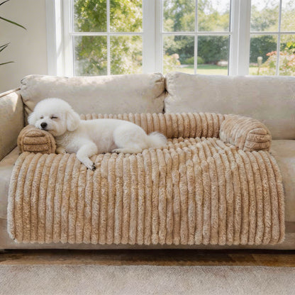 Dog Couch Cover Mat Non-Slip Waterproof Plush Furniture Protector for Pets