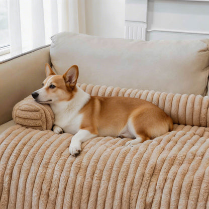 Dog Couch Cover Mat Non-Slip Waterproof Plush Furniture Protector for Pets