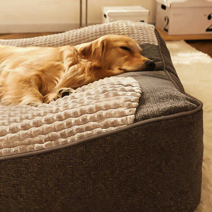 Large Orthopedic Dog Bed with Thick Spine Support, Anti-Slip Base for Large Dogs