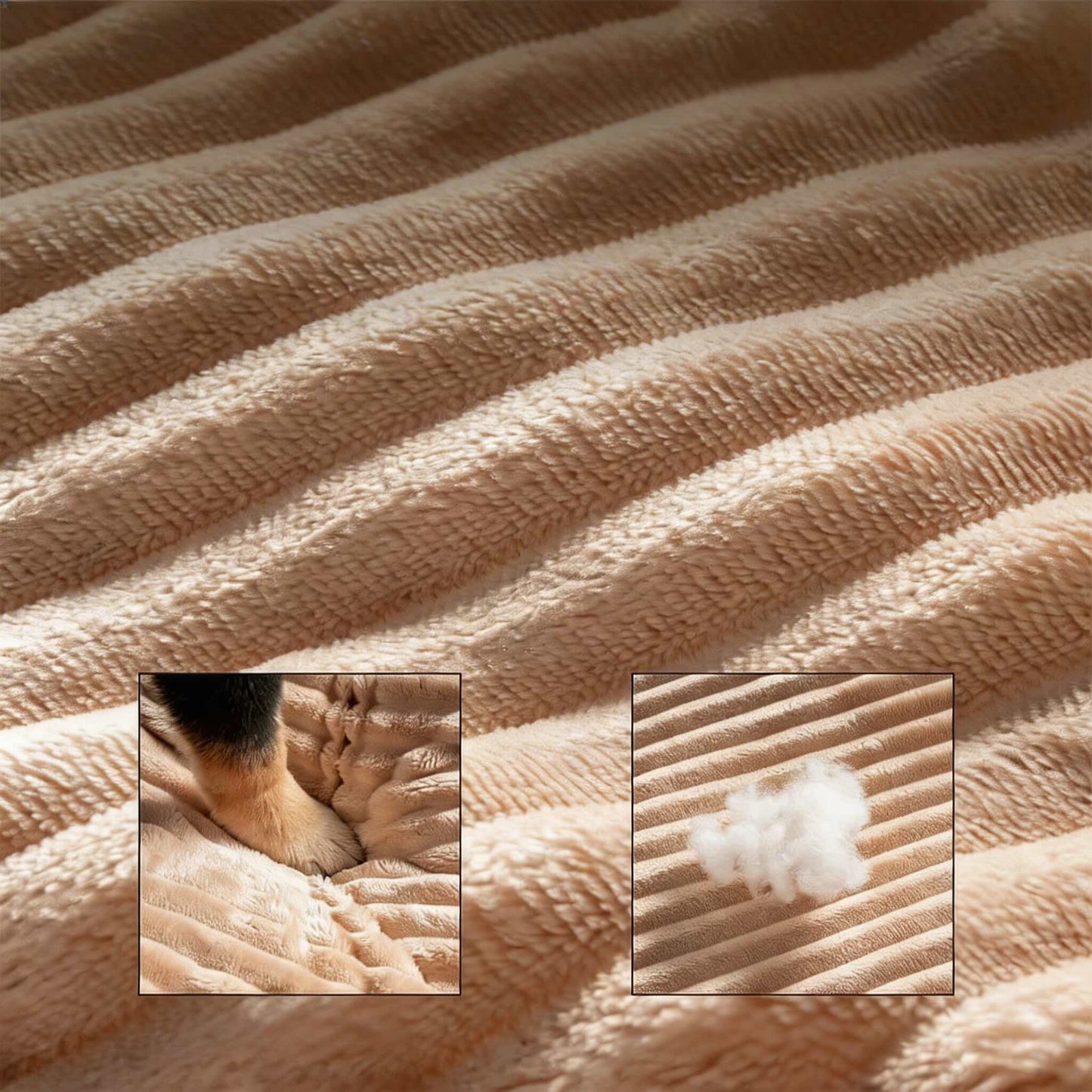 Large Orthopedic Dog Bed with Removable Cushion, Cozy Calming Sofa Design