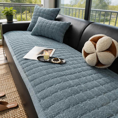 Dog Couch Cover Anti-Scratch Non-Slip Corduroy Sofa Protector for Pets