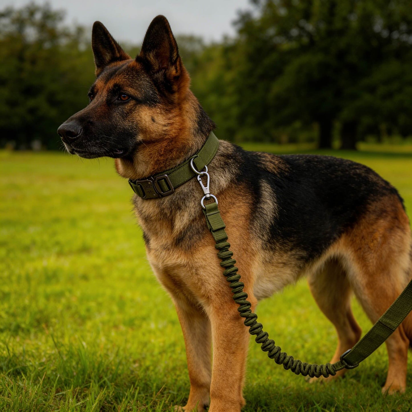 Military-Grade Tactical Dog Collar and Leash Set