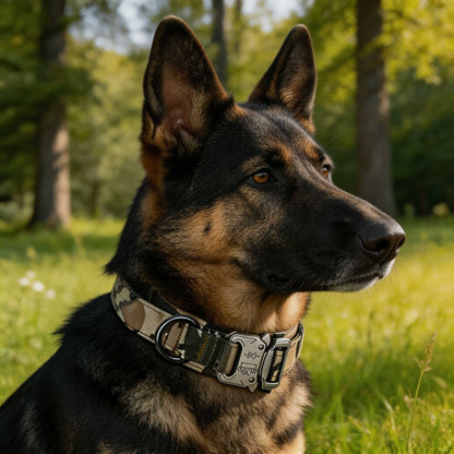 Military-Grade Tactical Dog Collar and Leash Set