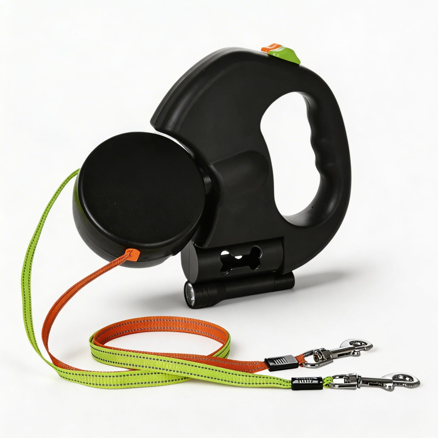 Double Dog Leash 360º Tangle-Free with LED Light