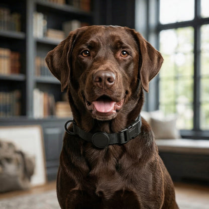 Lightweight Weather Resistant Dog Collar with Optional AirTag Holder