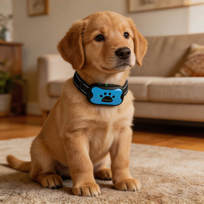 USB Rechargeable Adjustable Bark Collar- Waterproof Sound & Vibration