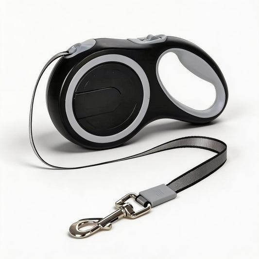 Retractable Dog Leash 8M Heavy-Duty Nylon Tangle-Free Ergonomic Handle One-Touch Lock