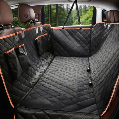 Waterproof Dog Car Hammock Seat Cover, Scratch-Resistant Back Seat Protector