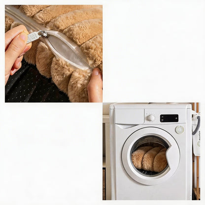 Large Orthopedic Dog Bed with Washable Plush Cover for Ultimate Comfort