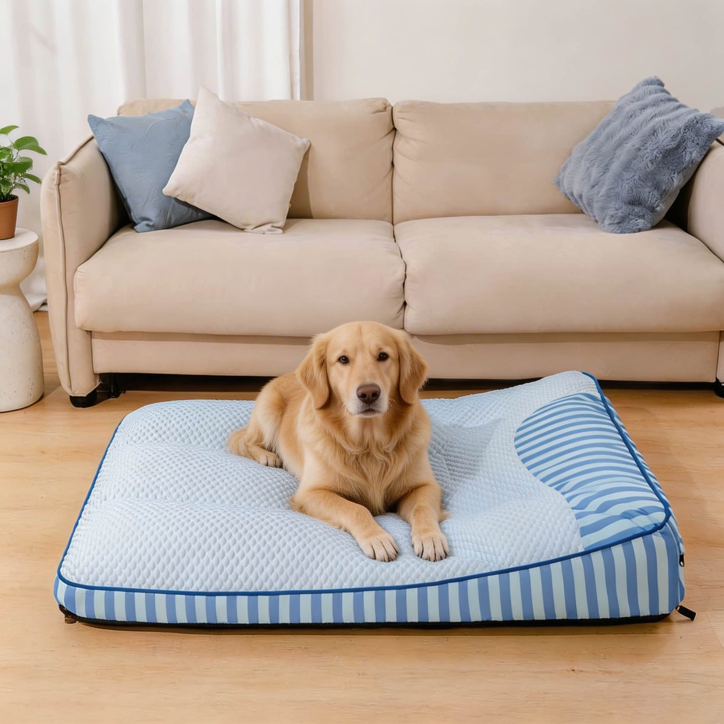 Orthopedic Dog Bed with Cooling Fabric for Large Breeds