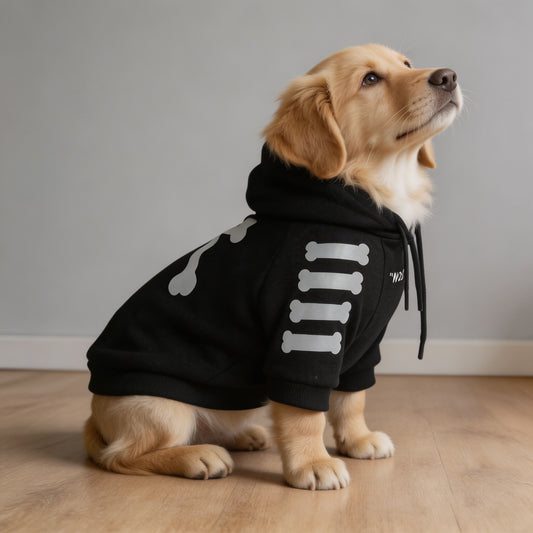 Reflective Dog Hoodie Fleece Interior for All Sizes - Cozy Dog Hooded Sweatshirt