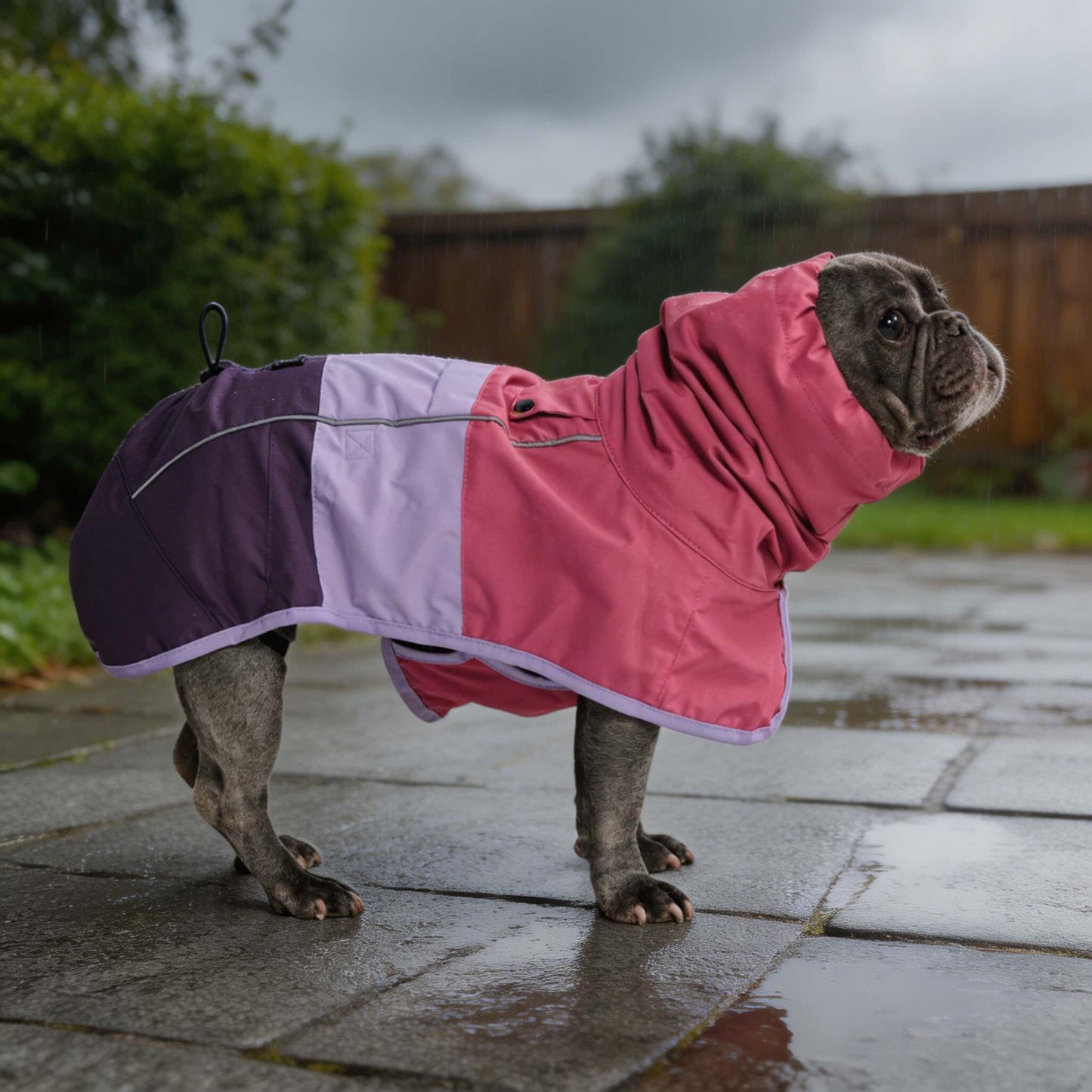 Dog Raincoat Lightweight Waterproof Adjustable Neck Rain Gear for All Breeds