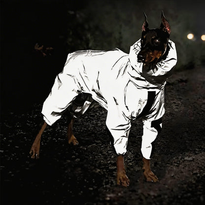 Dog Raincoat Waterproof Reflective Adjustable All-Weather Rain Gear for Dogs