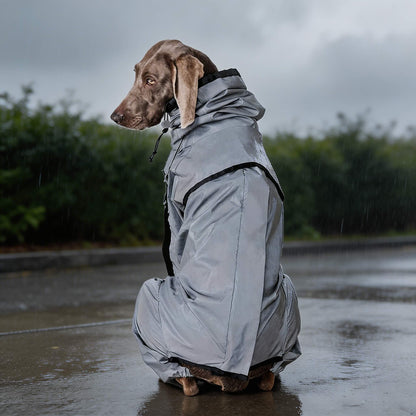 Dog Raincoat Waterproof Reflective Adjustable All-Weather Rain Gear for Dogs