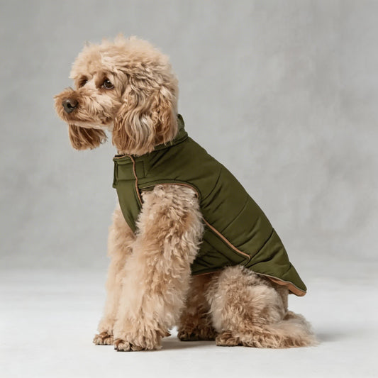 Dog Jacket Reversible Windproof Water Repellent Fleece Vest for Winter