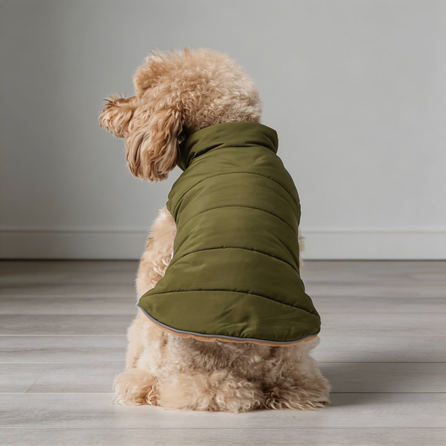 Dog Jacket Reversible Windproof Water Repellent Fleece Vest for Winter