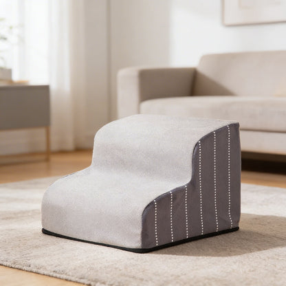 Dog Stairs for Bed - Removable Foam Dog Steps for Small Dogs & Seniors