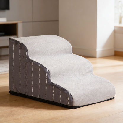 Dog Stairs for Bed - Removable Foam Dog Steps for Small Dogs & Seniors