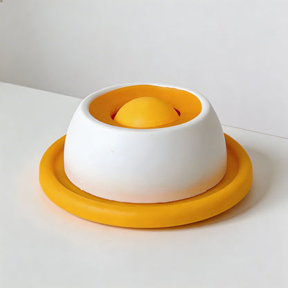 Dog Slow Feeder Bowl Anti-Tip Non-Slip Design Durable ABS Material