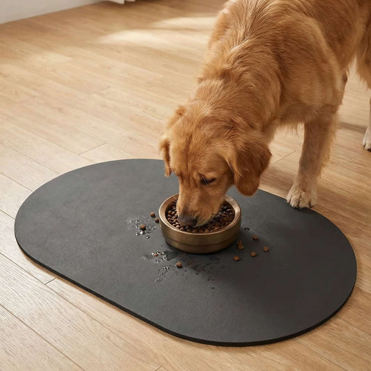 Waterproof Dog Feeding Mat Non-Slip Absorbent Tray for Small to Large Pets
