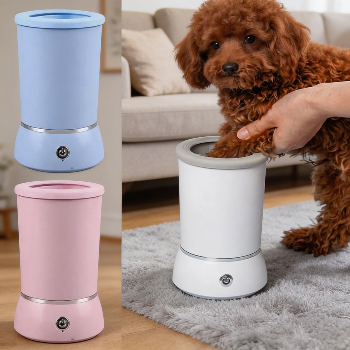Automatic Dog Paw Cleaner Type-C Rechargeable Portable for Small to Medium Dogs