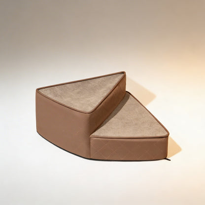 Dog Stairs for Bed, Water-Repellent Faux Leather Pet Steps, Joint-Friendly 2-4 Steps