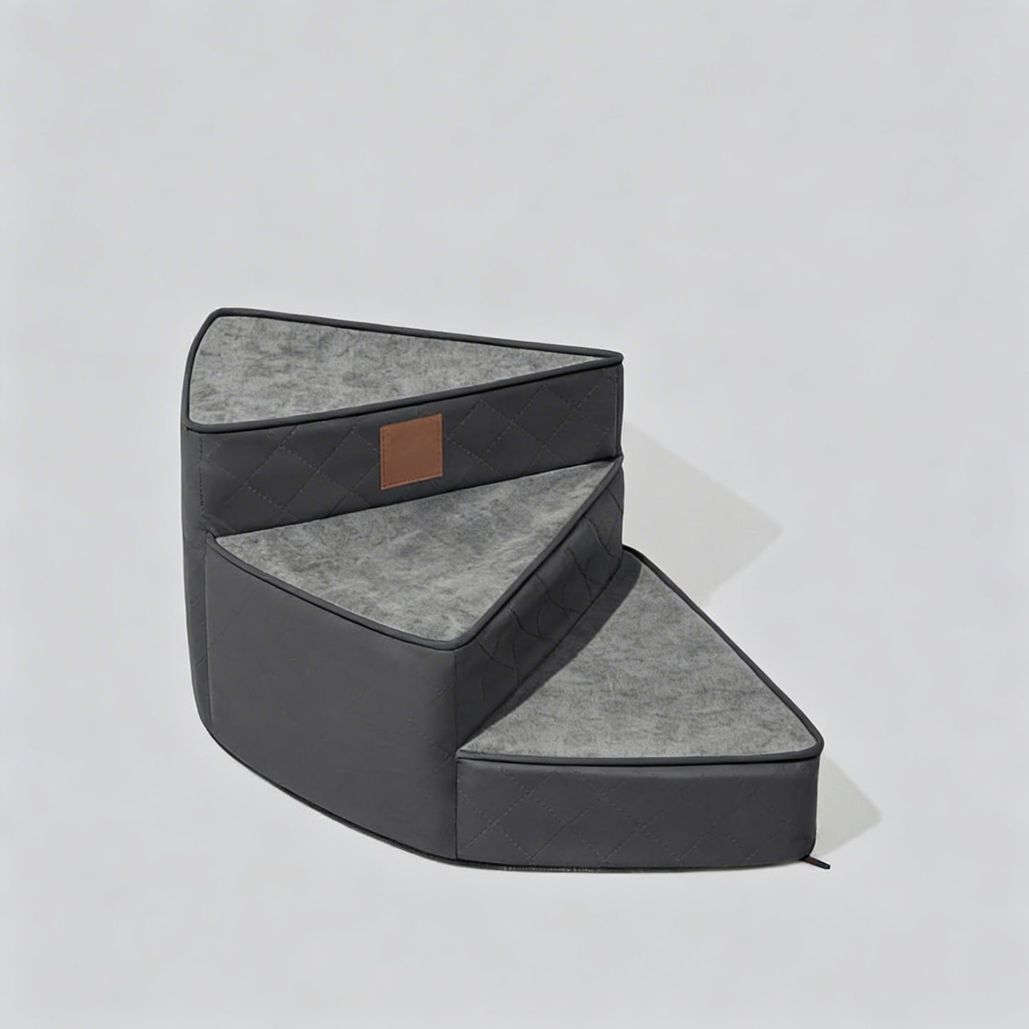 Dog Stairs for Bed, Water-Repellent Faux Leather Pet Steps, Joint-Friendly 2-4 Steps