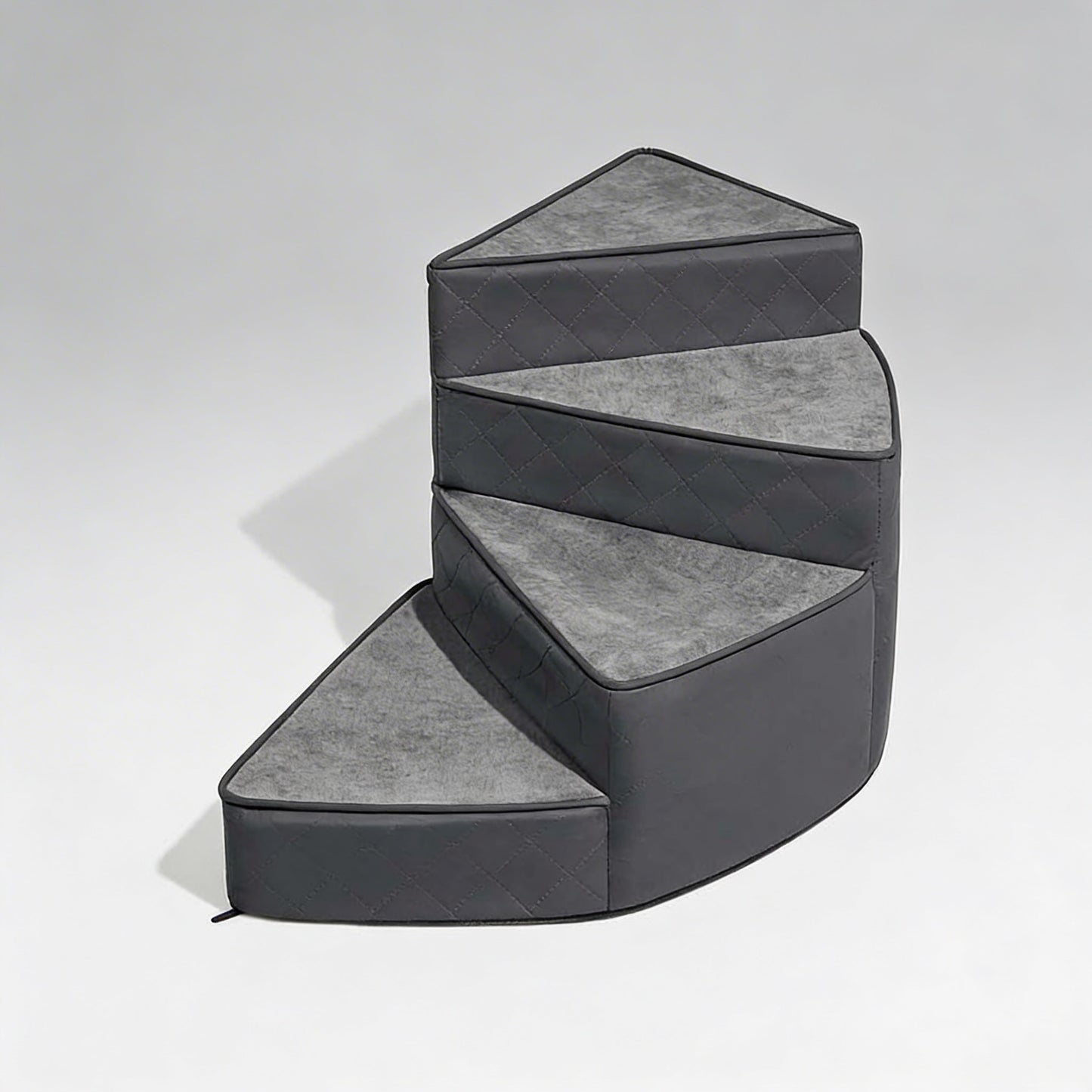 Dog Stairs for Bed, Water-Repellent Faux Leather Pet Steps, Joint-Friendly 2-4 Steps