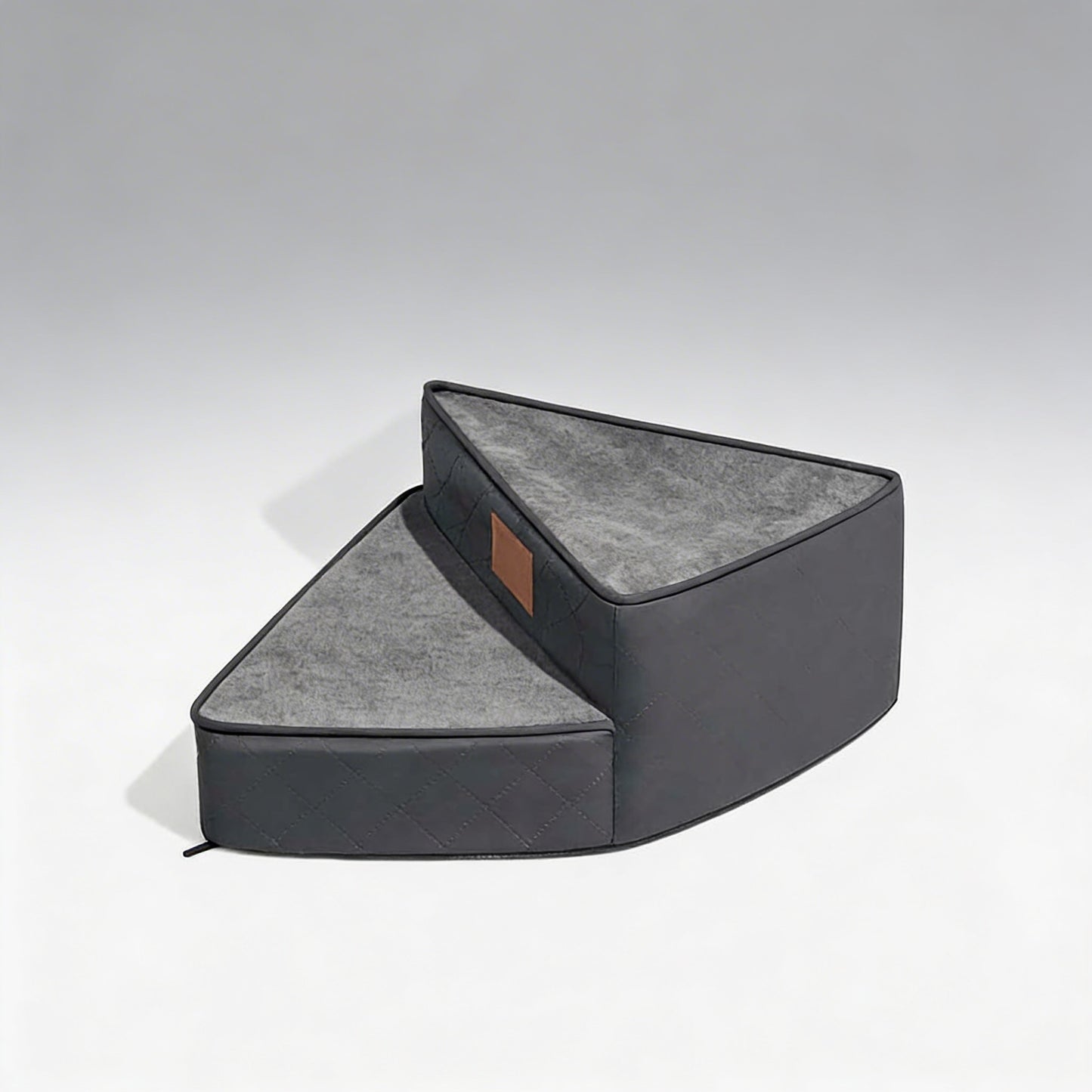 Dog Stairs for Bed, Water-Repellent Faux Leather Pet Steps, Joint-Friendly 2-4 Steps