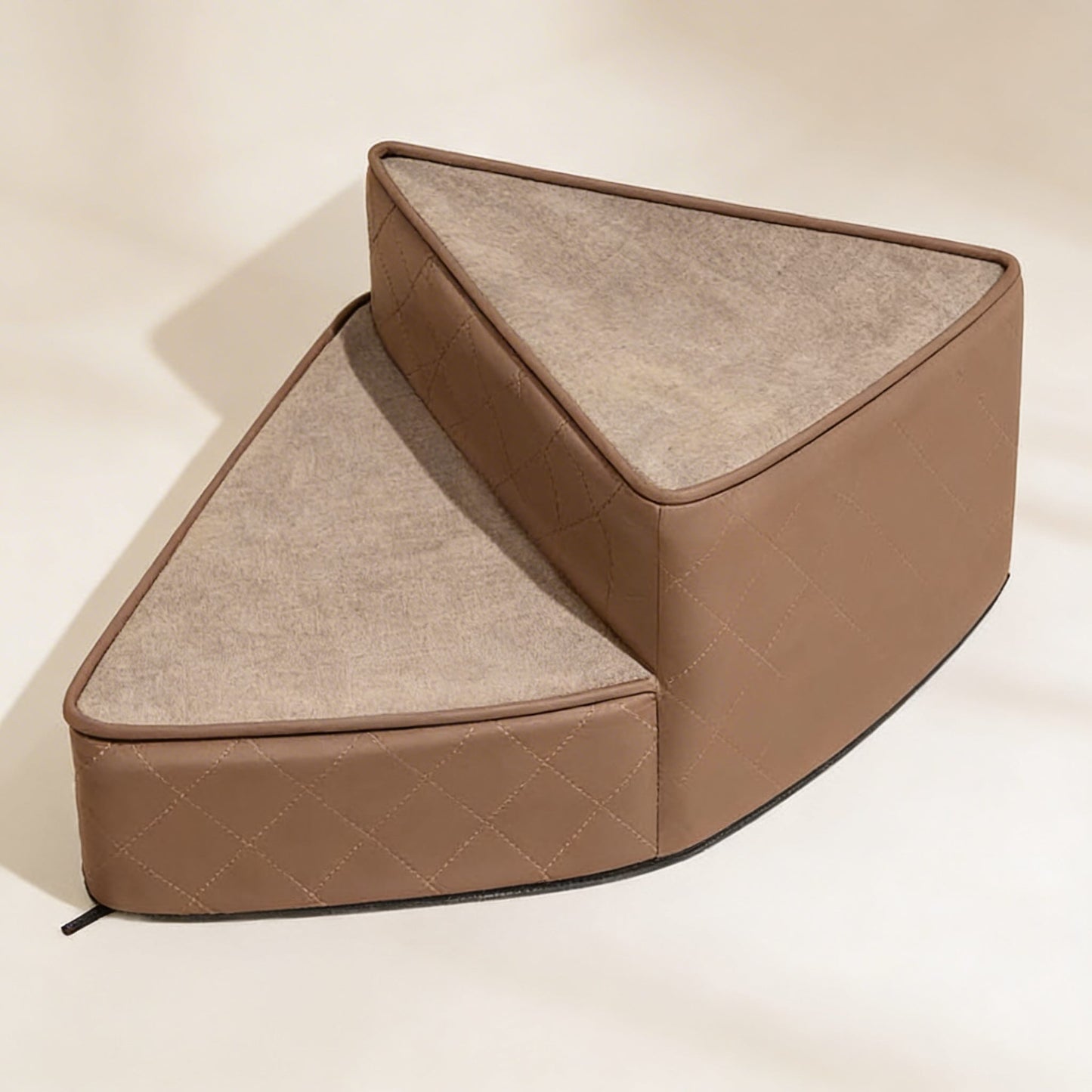 Dog Stairs for Bed, Water-Repellent Faux Leather Pet Steps, Joint-Friendly 2-4 Steps