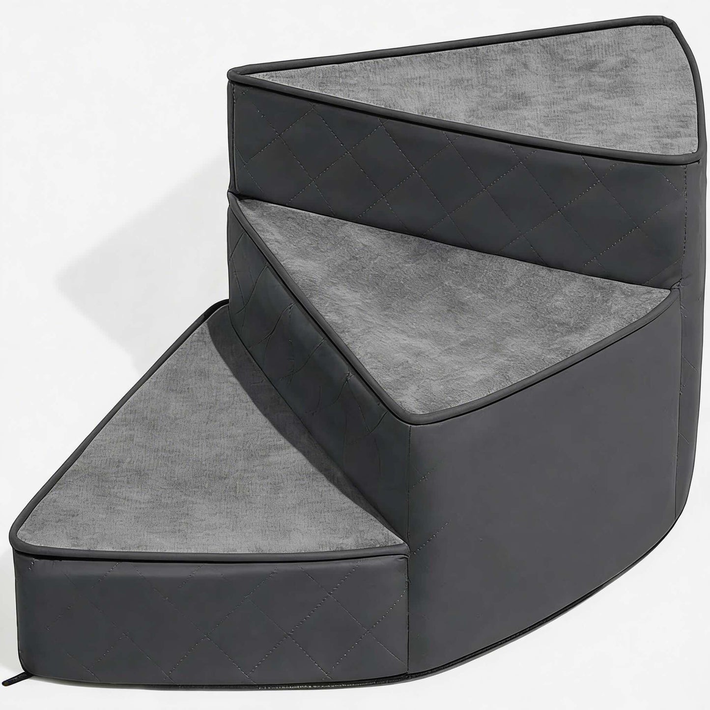 Dog Stairs for Bed, Water-Repellent Faux Leather Pet Steps, Joint-Friendly 2-4 Steps
