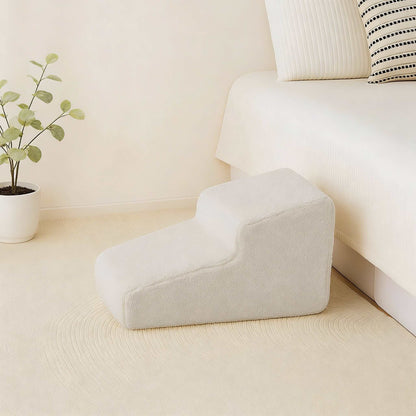 Soft Dog Ramp Stairs for Bed - Joint-Friendly Foam Steps, Non-Slip Base