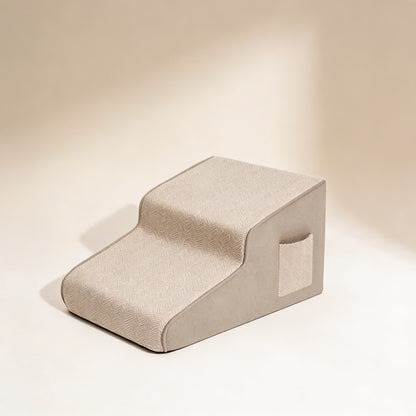Dog Stairs for Bed - Extra Wide Non-Slip Foam Steps for Senior Dogs & Small Breeds