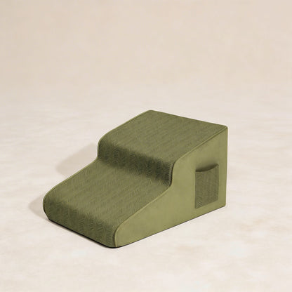 Dog Stairs for Bed - Extra Wide Non-Slip Foam Steps for Senior Dogs & Small Breeds