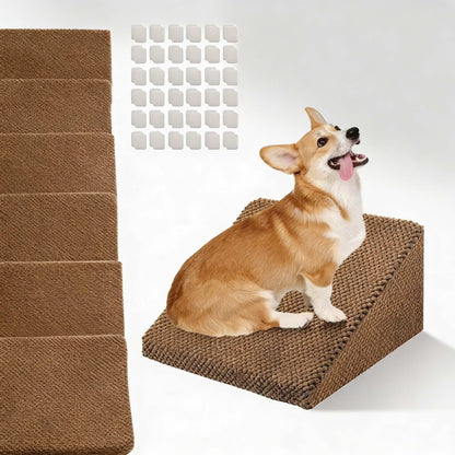 Dog Ramp for Bed - Modular Foam Pet Ramp Stairs with Non-Slip Base for Small and Senior Dogs