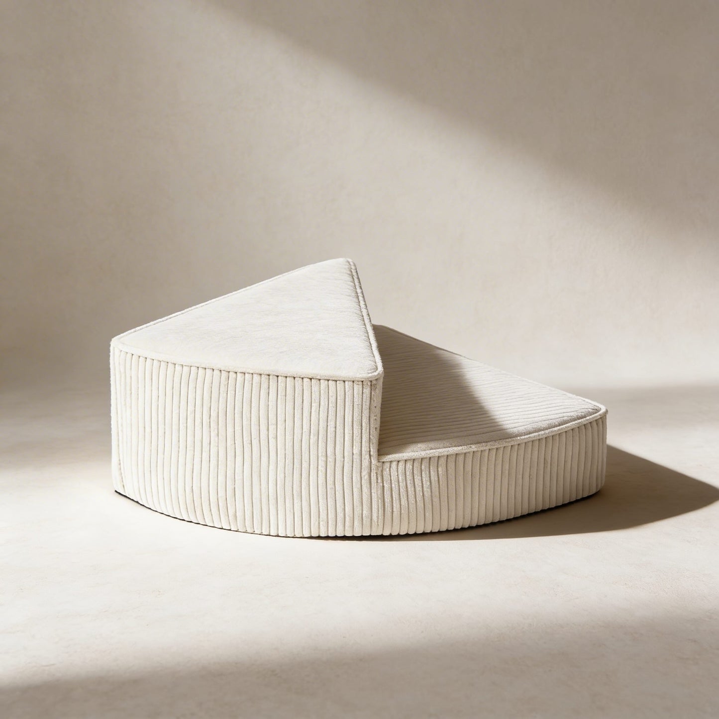 Dog Stairs for Bed - Cozy Corduroy 2-4 Steps Pet Stairs, Joint-Friendly, Anti-Slip, Space-Saving Design