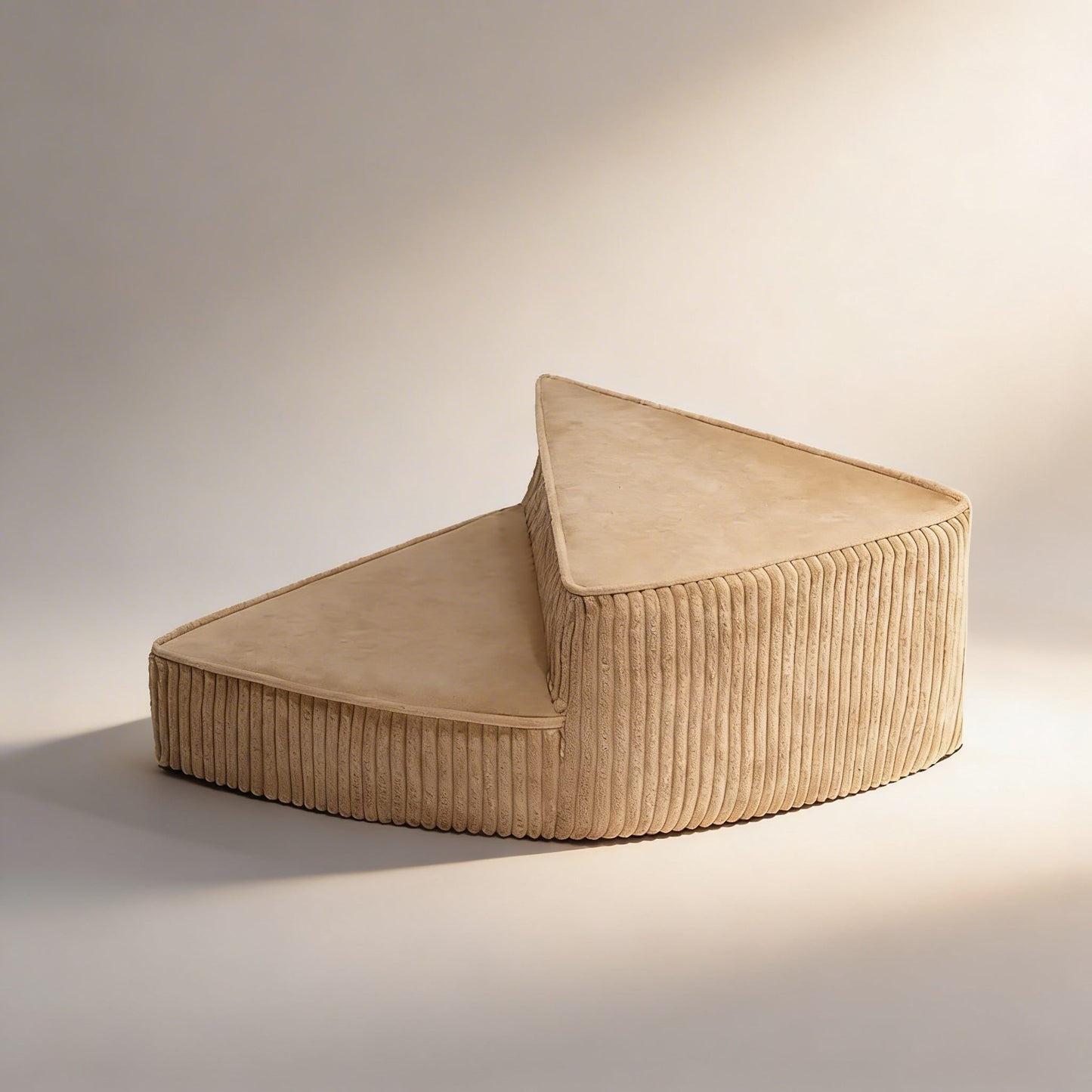 Dog Stairs for Bed - Cozy Corduroy 2-4 Steps Pet Stairs, Joint-Friendly, Anti-Slip, Space-Saving Design