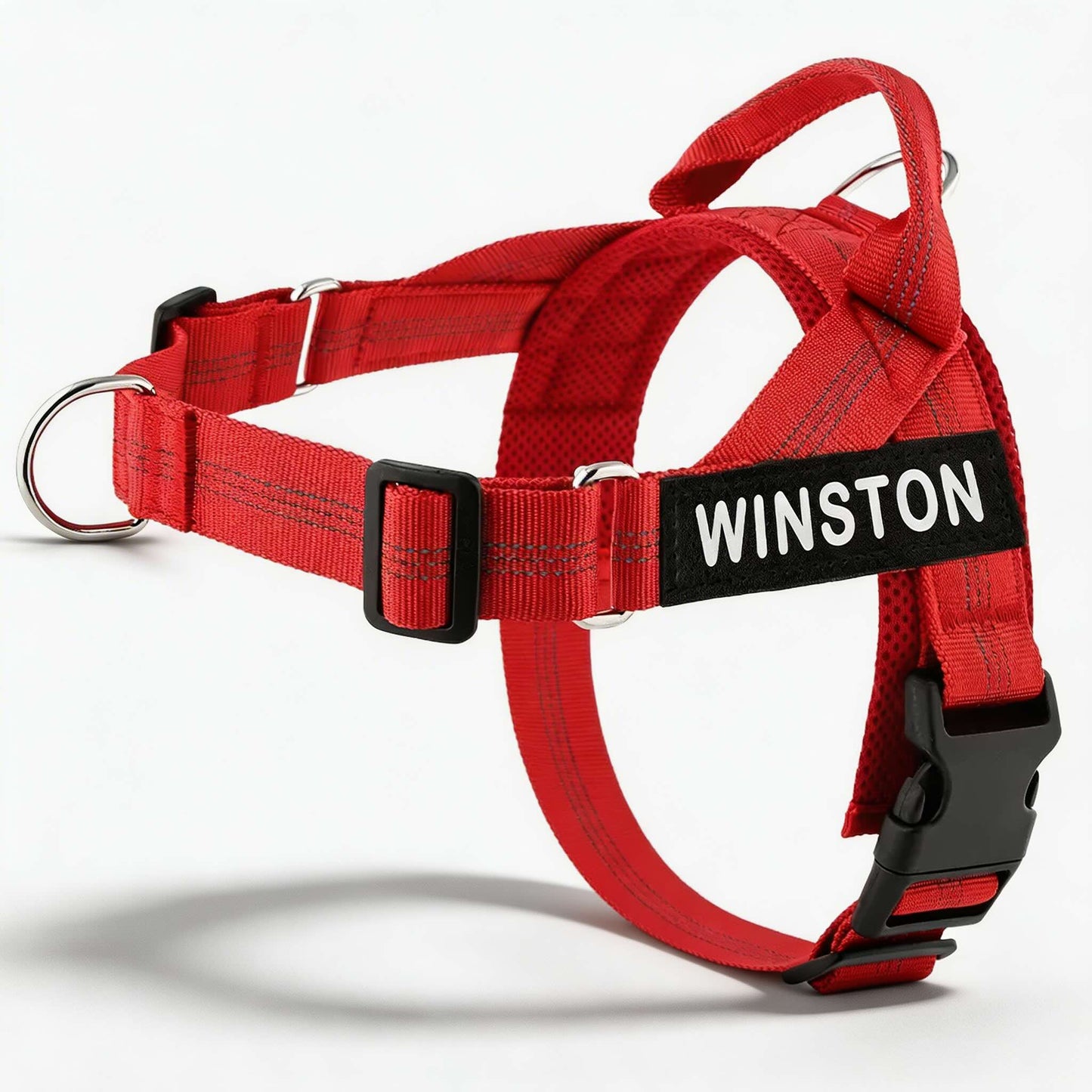 Reflective Adjustable Dog Harness with Name for Small Medium Large Dogs