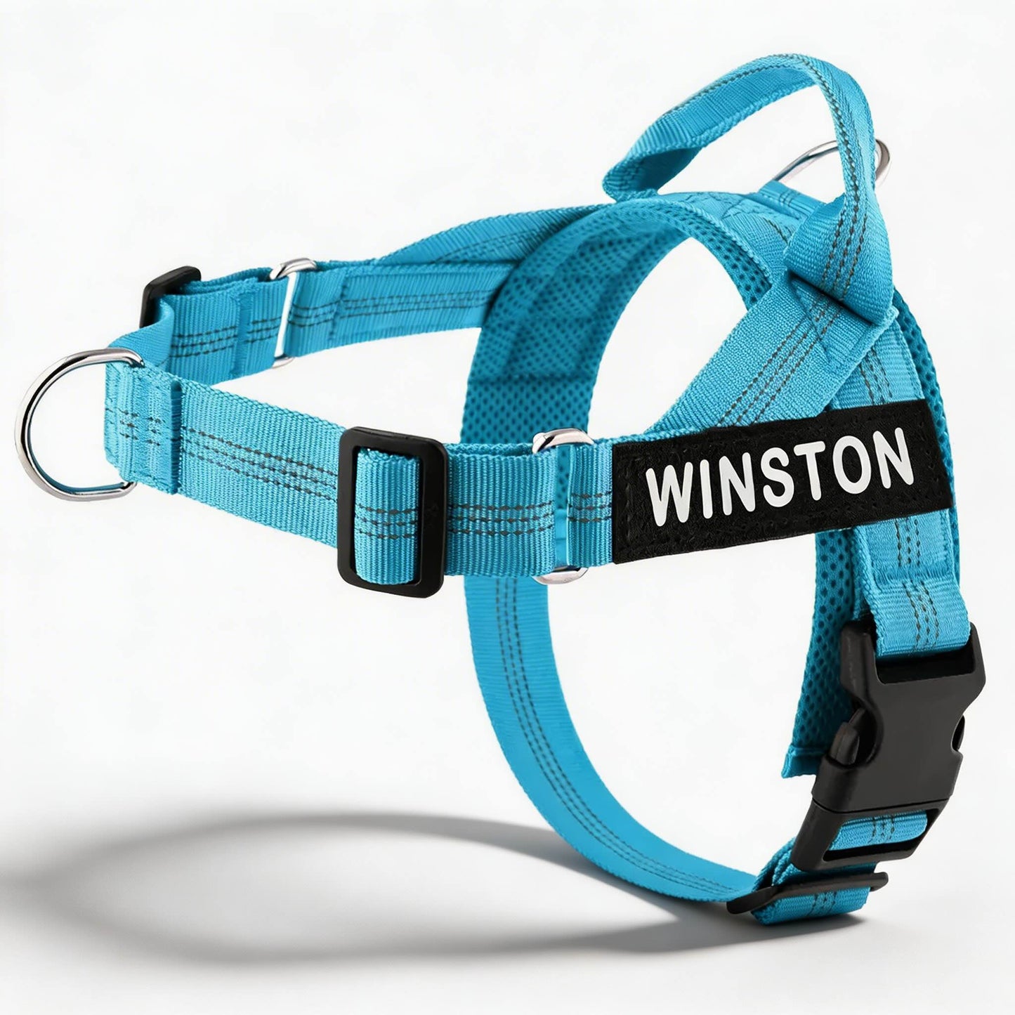 Reflective Adjustable Dog Harness with Name for Small Medium Large Dogs