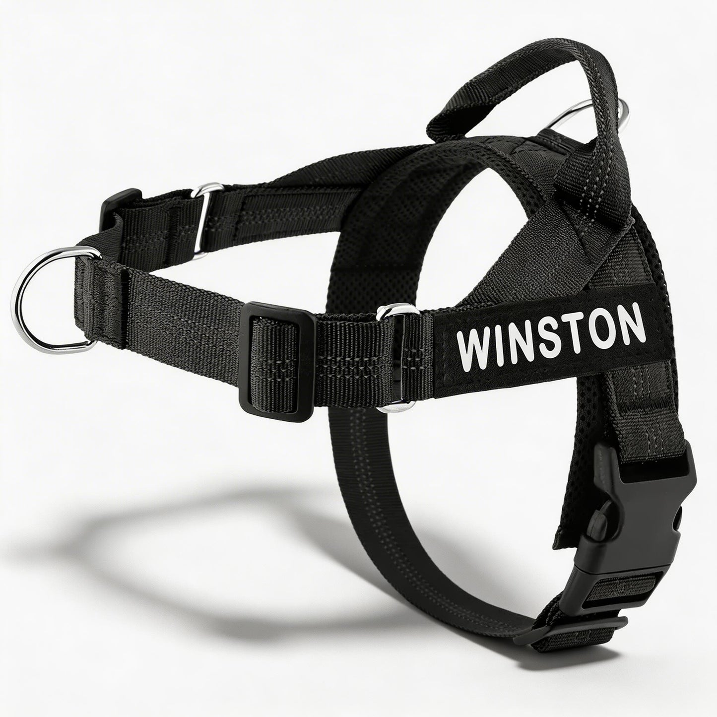 Reflective Adjustable Dog Harness with Name for Small Medium Large Dogs