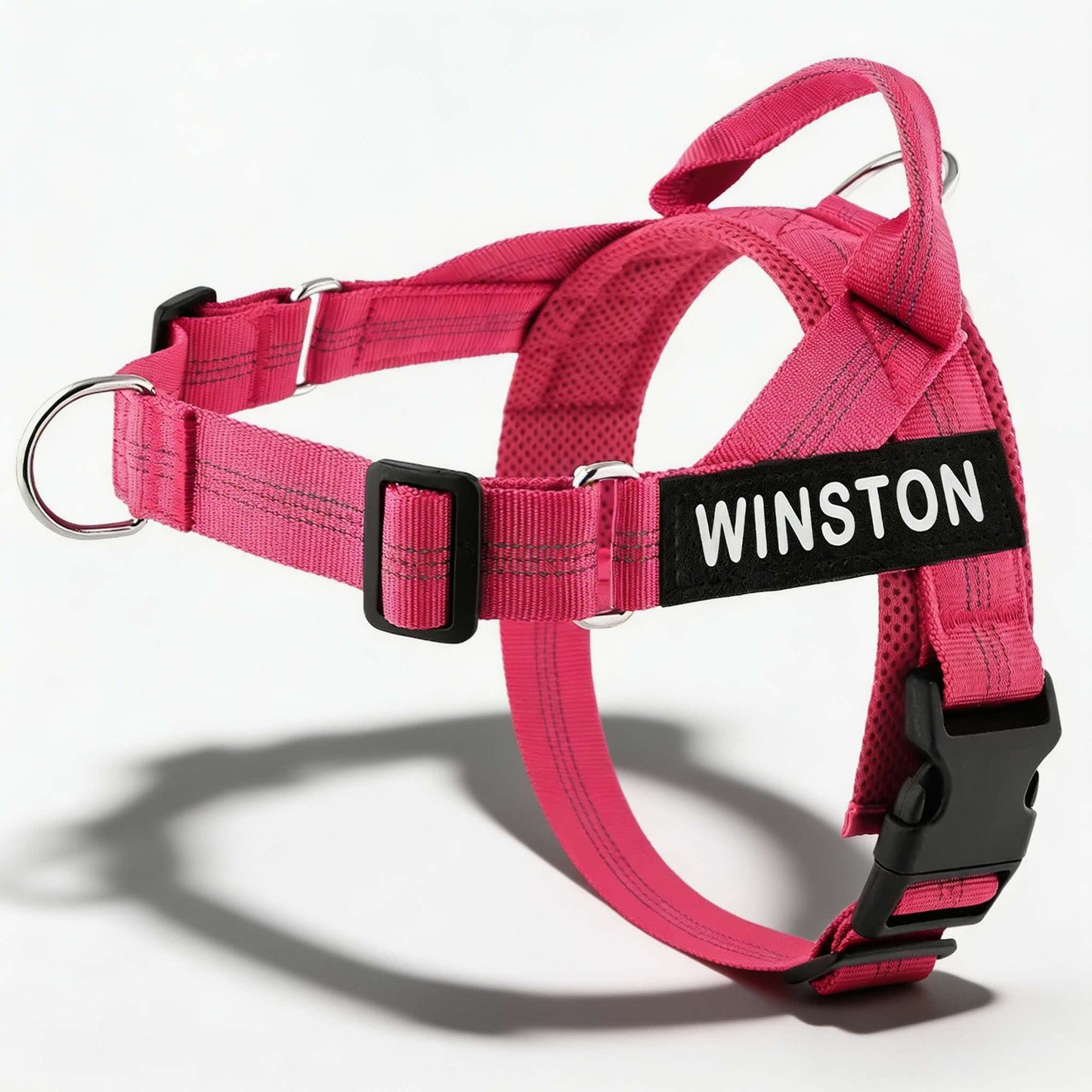 Reflective Adjustable Dog Harness with Name for Small Medium Large Dogs